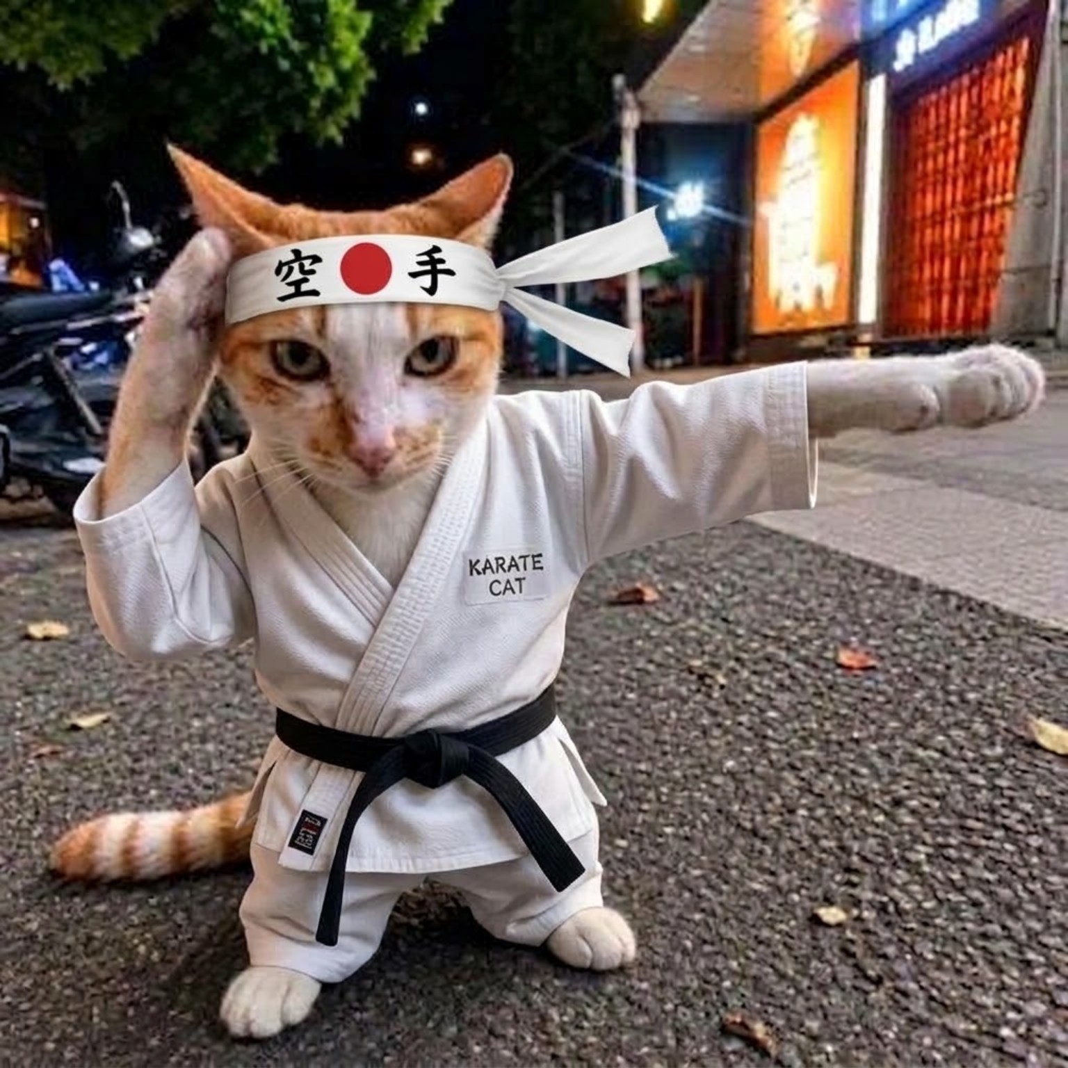 KCAT Karate Cat in a gi